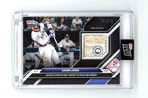 Aaron Judge /99 - 2024 MLB TOPPS NOW #555B Game-Used Base Relic 300th HR - Imagen 1 de 2