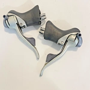 Shimano 105 2x8 Speed Shift/Brake Lever Pair ST-1055 Brifter Double Vintage - Picture 1 of 4