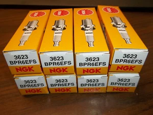 8 MerCruiser Ignition Spark Plugs Plug BPR6EFS NGK 3623 AC 5.0 5.7 L MERCURY V8 - Picture 1 of 1