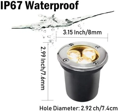 LED 防水 IP65 地下灯户外隧道埋灯草坪 110V-265V — 第 1/4 张图片