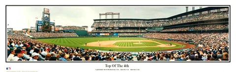2001 Colorado Rockies Coors Field Top of the 4th Panoramic Poster #2018 Cover
