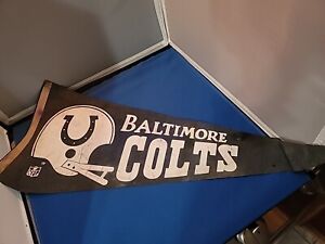 Vintage NFL Baltimore Colts Felt Pennant NFL