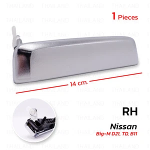 Para Nissan Big-M D21 TD B11 1986 - 97 manija de puerta cromo exterior Rh - Imagen 1 de 9