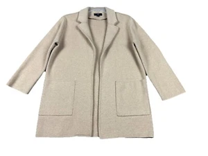 J Crew 365 Open Blazer Camel Brown Merino Wool Cotton Blend Size Small Pockets - Picture 1 of 9