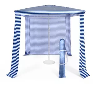 6.6 x 6.6' Outdoor Camping Beach Tent Foldable Beach Canopy w/Portable Carry Bag - Picture 1 of 10