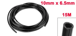15 Meter 49.2 Ft 10 mm OD x 6.5 mm ID Pneumatic Air PU Hose Pipe Tube Black 970g - Picture 1 of 2