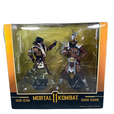McFarlane Mortal Kombat 11 paquete de 2 Sub Zero vs Shao Kahn exclusivo de Walmart Foto 1 de 4