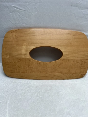 2001 LONGABERGER CLASSIC Rectangular TISSUE Woodcraft Replacement Lid 7.5 X 12.5 Cover