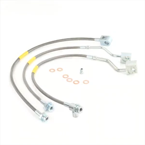 Juego completo de líneas de freno extendidas de acero inoxidable para Ford F-150 Bronco 80-96 4-6" - Imagen 1 de 6