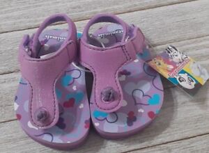 Garanimals girl's sandals sparkles and hearts 1 pair toddler size 3 new