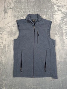Solaris Blue Full Zip Fleece Vest Size Medium M Golf Preppy - Picture 1 of 6