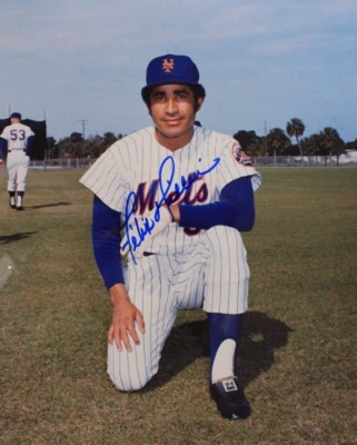 Felix Millan New York Mets Braves Red Sox Autographed 8x10 Signed Photo 16C - Image 1 of 3