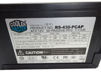 Alimentatore ATX Cooler Master RS-430 - Immagine 1 di 2