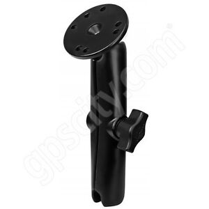 RAM Mount Aluminum 1 inch B-Ball Open Socket System with Round Base and Long Arm