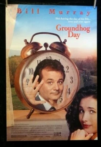 Groundhog Day🎬 Bill Murray Original One-sheet American Movie Comedy Poster 1993 - Picture 1 of 3