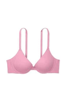 PINK Victoria's Secret Moonstone Pink Logo 36B Wear Everywhere Push Up Bra VS - Picture 1 of 1