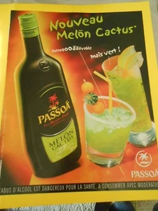 Publicté Advertising 2004 Passoa Moa nouveau Melon Cactus - Imagen 1 de 1