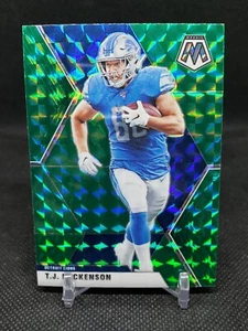 2020 Mosaic Football Green Prizm SP #77 TJ Hockenson Lions Vikings - Picture 1 of 2