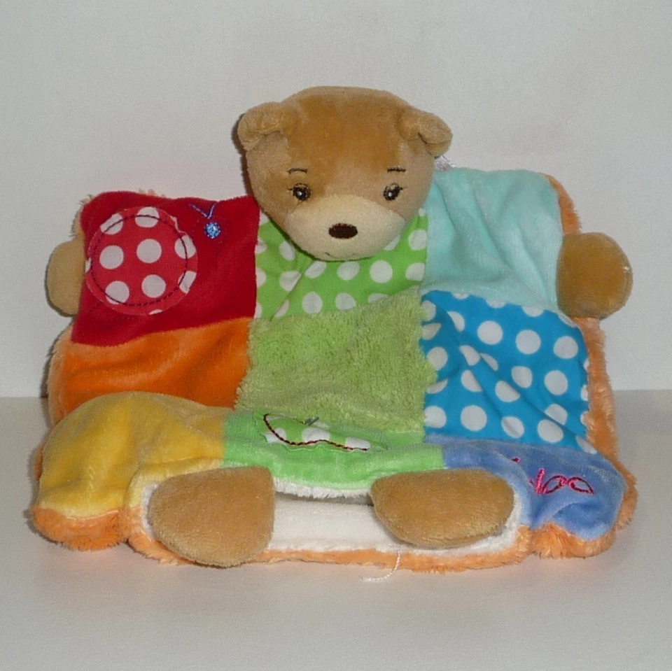 Kuscheltuch Bär Kaloo - Zeichnung Apfel Schnecke - Bild 1 von 1