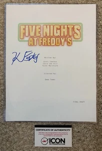 Five Nights at Freddy's Kevin Foster Autographed Script Cover - Picture 1 of 1