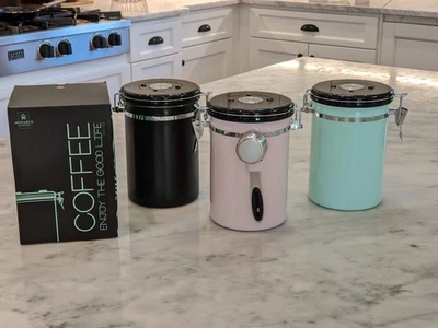 Vasilha de café hermética preta premium aço inoxidável 20 oz - Imagem 1 de 4