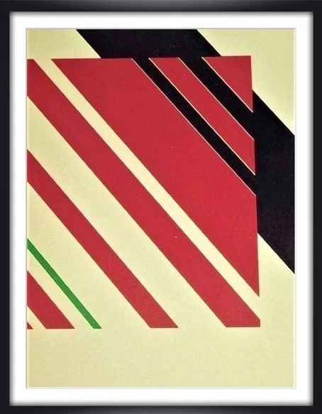 Konkretes Symbol #17 Überlagerung, Siebdruck, (50 x 70 cm, o. Rahmen) A. Schadow - Bild 1 von 1