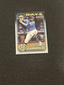 Tarjeta base de novato #213 Tampa Bay Rays 2024 Topps cromada Junior Caminero (RC) - Imagen 1 de 2