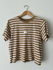 Women’s RVCA Oversized Striped 100% Cotton Shirt Size XS - Picture 1 of 5