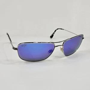 Occhiali da sole polarizzati Maui Jim Wiki Wiki MJ246-17 montatura titanio lenti blu - Foto 1 di 12