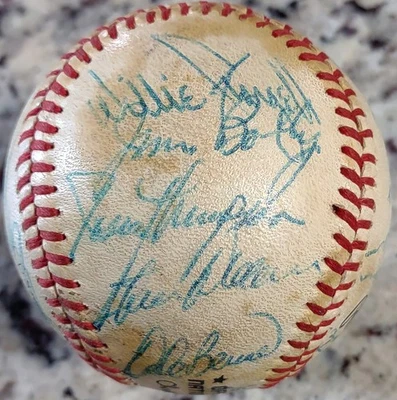 1981 Pirates Team Signed Baseball Willie Stargell Dave Parker 24 Autos JSA LOA - Image 1 of 4
