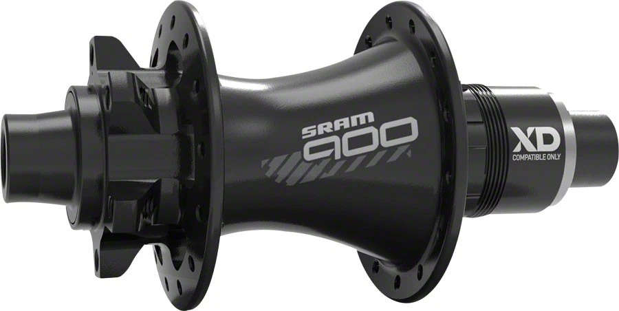 Buje trasero SRAM 900 12x148 mm eje pasante, disco XDR/6 pernos, rodamientos sellados, negro Foto 1 de 1
