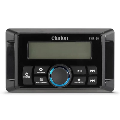 Controle remoto marinho com fio Clarion CMR-20 com tela LCD 2,4", IP67, compatível com... - Imagem 1 de 3