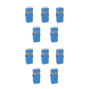 10x LC to LC Adapter Singlemode Multimode Duplex Fiber Optic Connector Coupler - Afbeelding 1 van 11