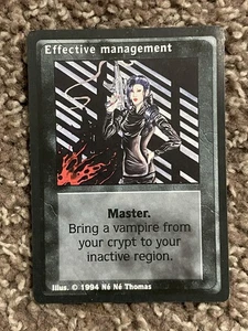 Effective Management 1994 Vampire Eternal Stuggle Jyhad # 1st Edition - Picture 1 of 2