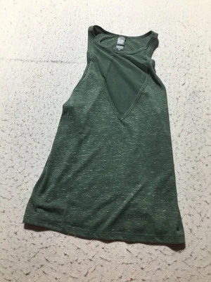 Camiseta sin mangas Victoria Sport para mujer S pequeña gris malla cuello en V frontal transparente activa Foto 1 de 4