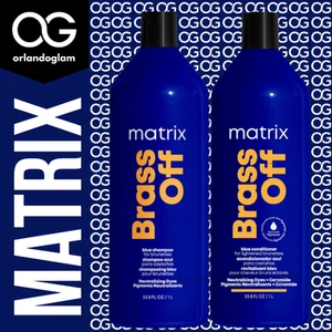 Juego de champú y acondicionador Matrix Brass Off 33,8 oz 💙 Neutralizar latón + brillo 💙 - Imagen 1 de 2