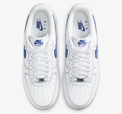 Nike Air Force 1 '07 LV8 Zapatos Blanco Profundo Azul Real Para Hombre | Talla 7.5 - 14 Foto 1 de 4