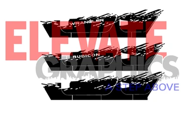 For Jeep Wrangler Graphics Side Splatter Vinyl Stripes Decals Stickers 2007-2026 - Imagem 1 de 4
