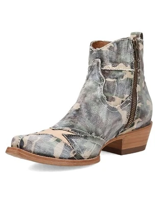 Botas occidentales Dan Post para mujer Stardust Denim botín camuflaje DP7110 Foto 1 de 4
