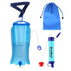 Blue Water Filter Straw|3L GravityFed Water Purifier,Camping Water Filter System