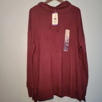 Active Life Women's Modal Hoodie Tunic - Spiced Apple Split Sides Size XXL NWT - Image 1 of 4