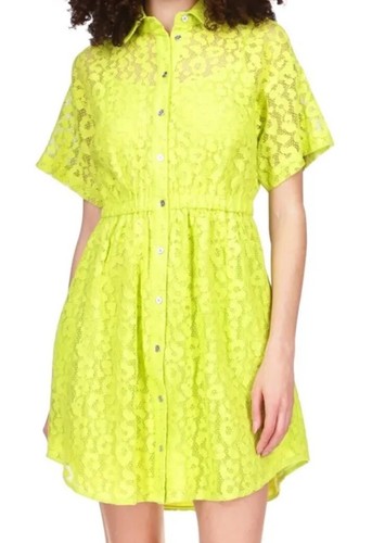 Camicia in pizzo Michael Michael Kors vita elastica abito curvo L71425 donna taglia S