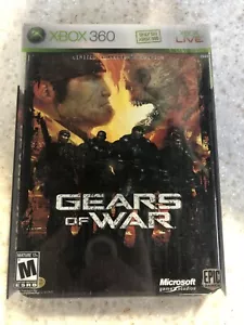 GEARS OF WAR STEELBOOK X-BOX XBOX 360 SYSTEM GAME DISC, MANUAL AND CASE NES HQ - Bild 1 von 3