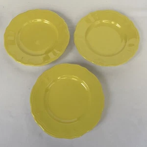 3 Vintage Zitrone Federalist Ironstone 7,5" Salatteller 4236 verrückt aber keine Chips - Bild 1 von 9