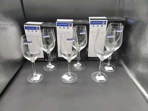 Rarität 6 Stk. Neu verpackt Luminarc Hermitage Weingläser 2 Stück - 9, 11 3/4 & 15 Unzen - Bild 1 von 10