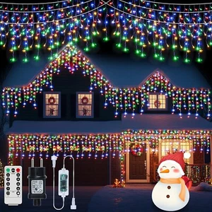 ✅ Icicle String Lights, XZAI 800LED 50FT, Christmas & Party Decoration NEW! - Picture 1 of 6