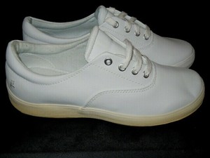 grasshopper white leather sneakers