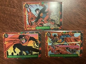 DC BLOODLINES SUPERMAN PROMO CARD SET X 3 1993 SKYBOX P2-P4 - Picture 1 of 2