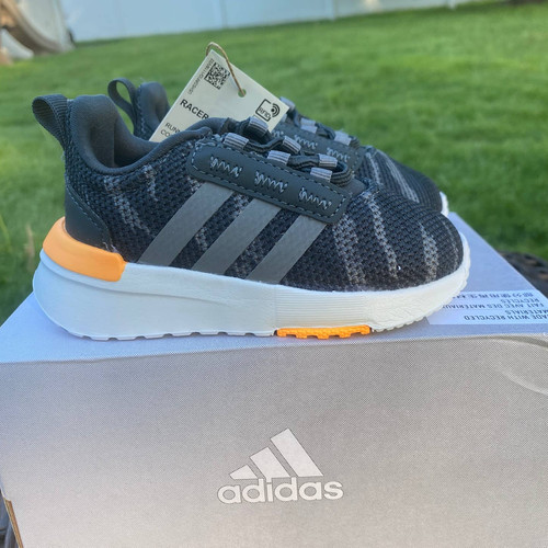 Sneakers Adidas Toddler Racer TR21 I blu navy nero grigio mimetiche nuove con etichette nuove con scatola (5)