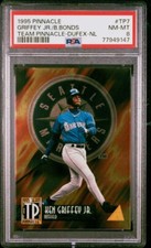 GRIFFEY JR./B.BONDS 1995 PINNACLE PSA 8  TEAM PINNACLE-DUFEX-NL  #TP7 NM-MT